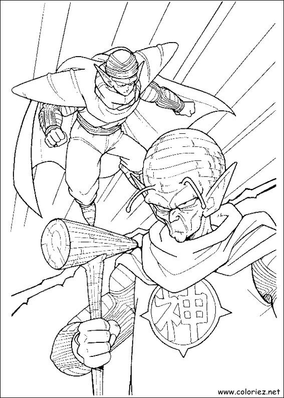Coloriage de Dragon Ball Z à imprimer !