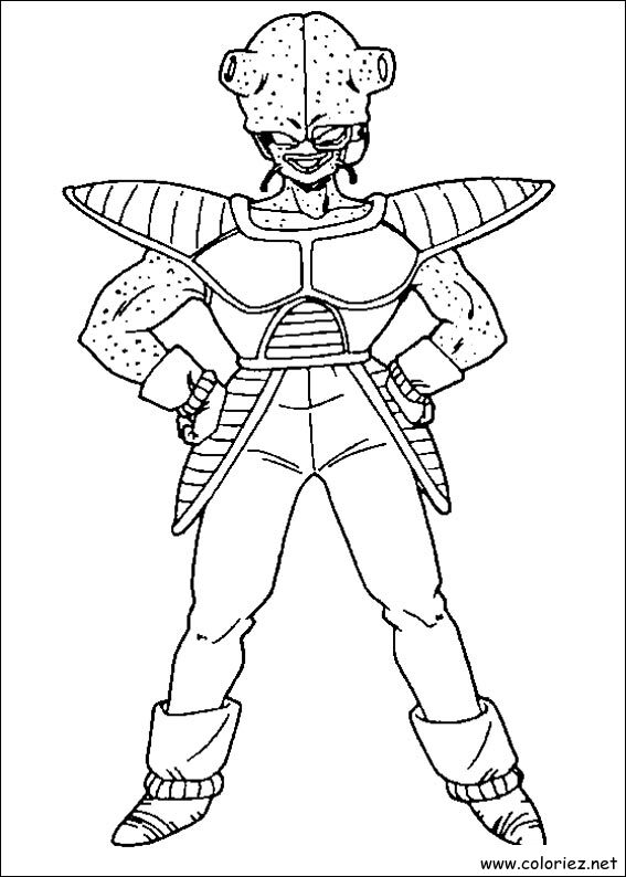Coloriage de Dragon Ball Z à imprimer !