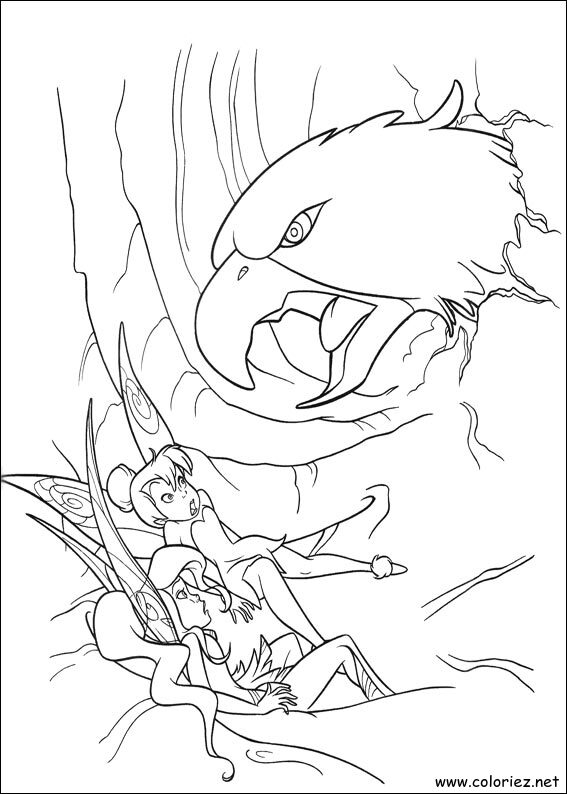 Coloriage de La fée clochette à imprimer