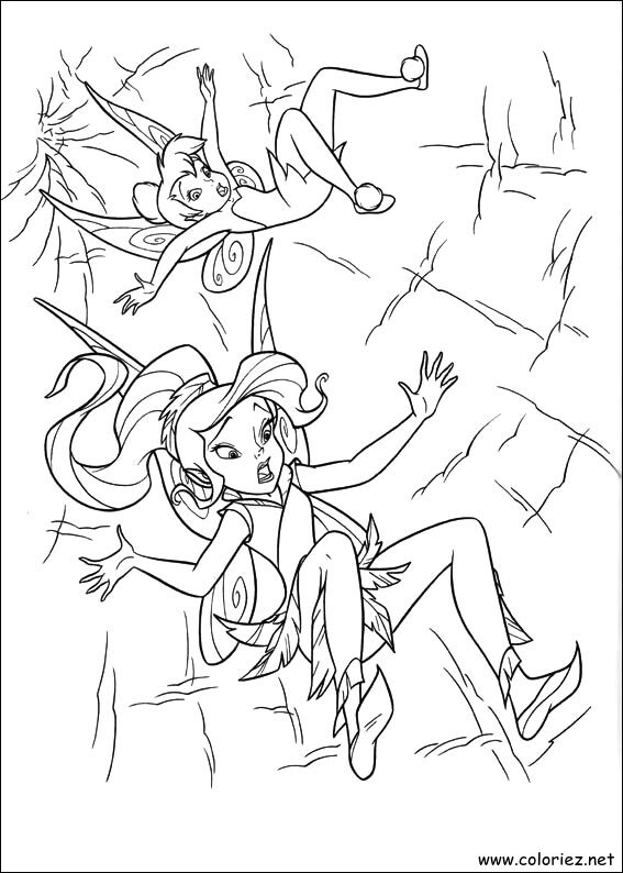 Coloriage de La fée clochette à imprimer