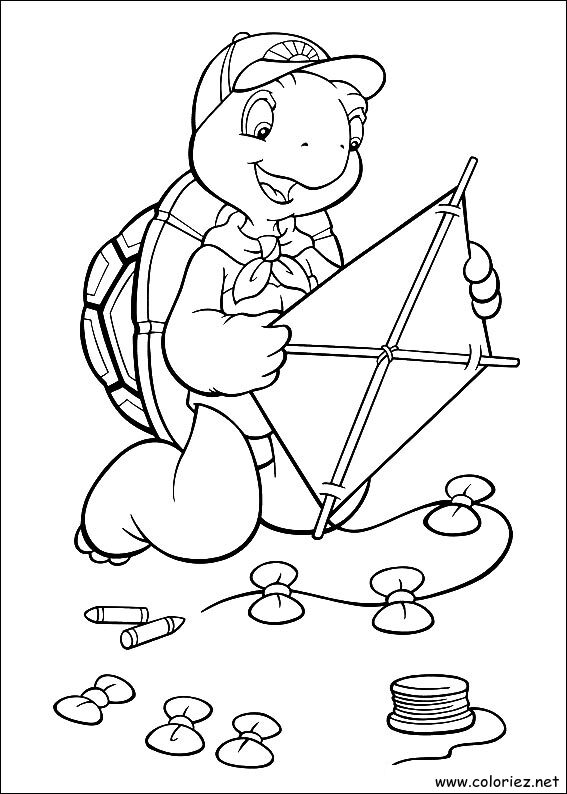 Coloriage de Franklin à imprimer !