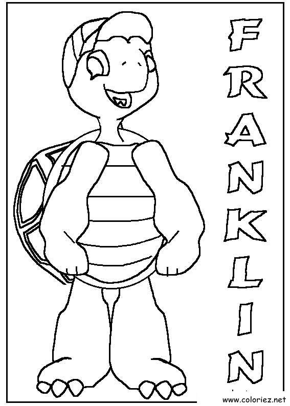 Coloriage de Franklin à imprimer !