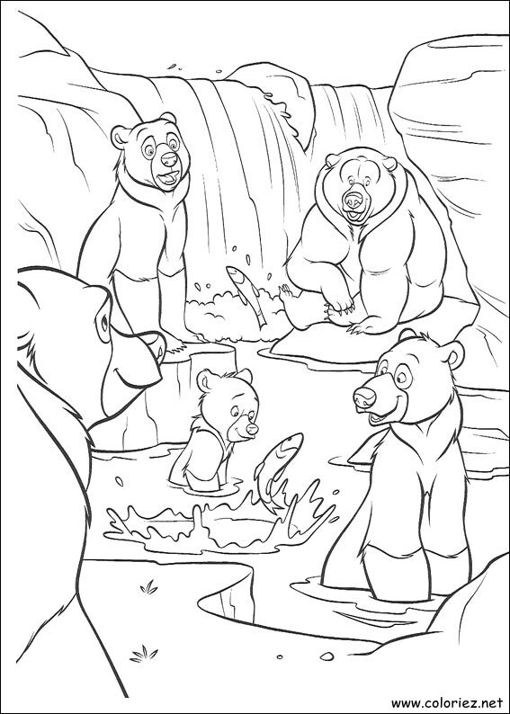 Coloriage de Frère des Ours à imprimer