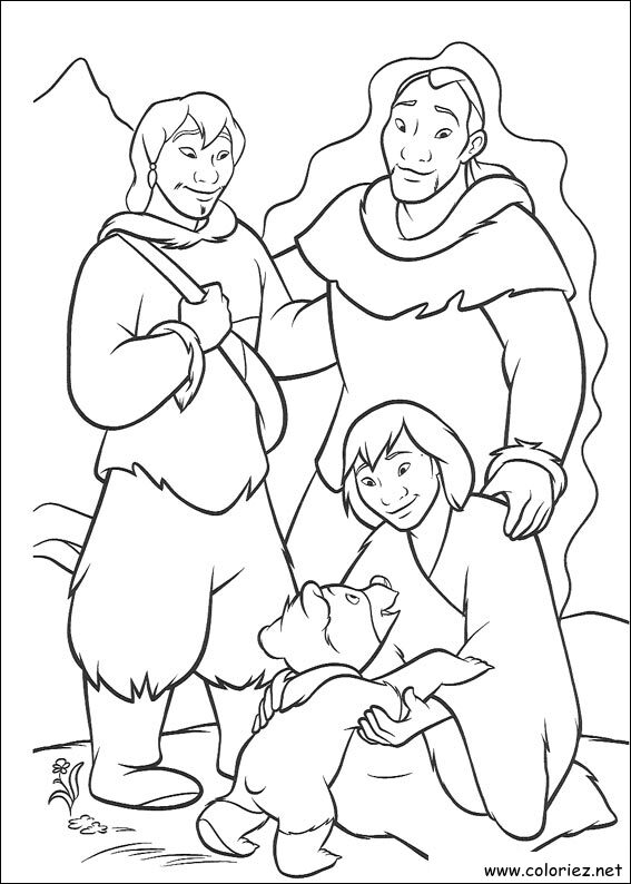 Coloriage de Frère des Ours à imprimer