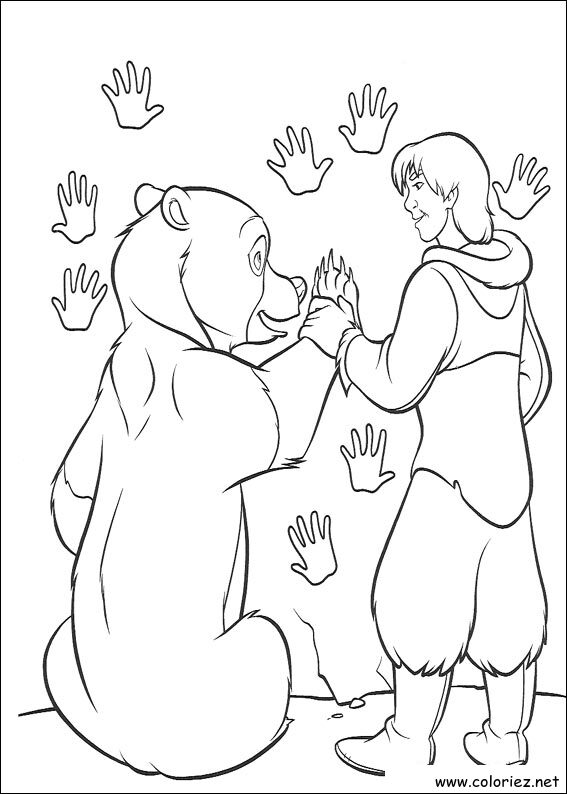Coloriage de Frère des Ours à imprimer