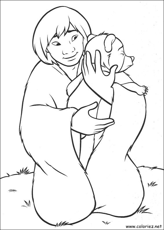 Coloriage de Frère des Ours à imprimer