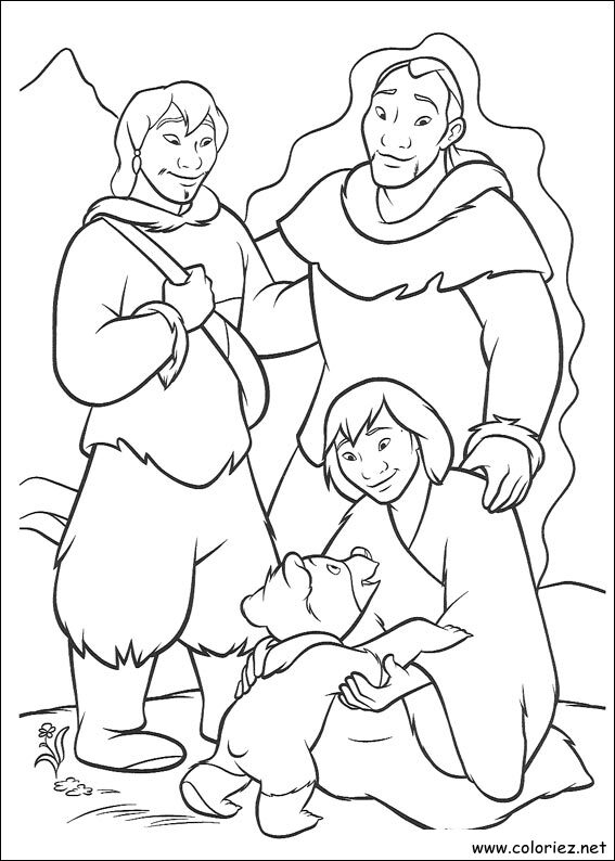 Coloriage de Frère des Ours à imprimer