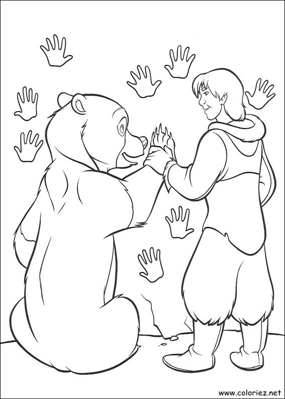 Coloriage de Frère des Ours à imprimer
