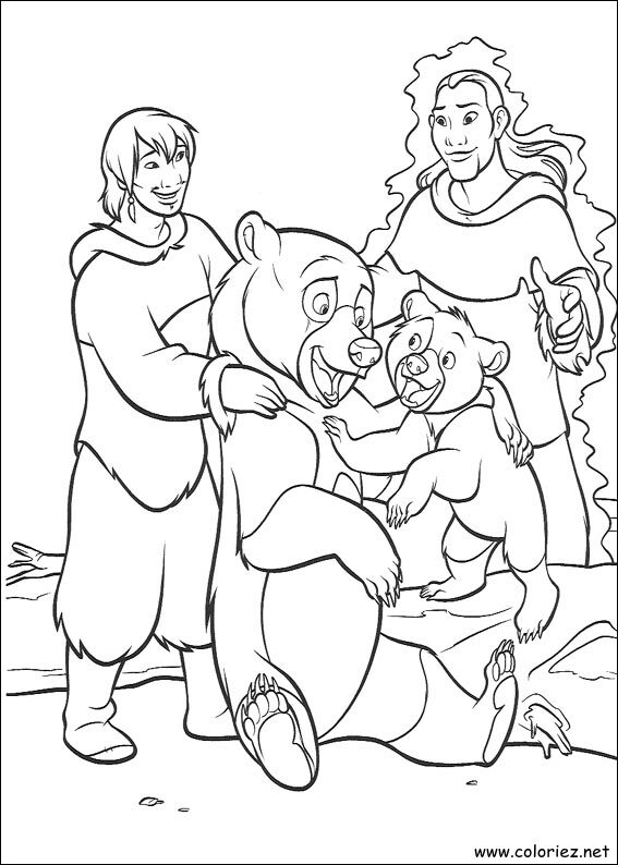 Coloriage de Frère des Ours à imprimer