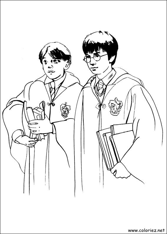 Coloriage de Harry Potter à imprimer !