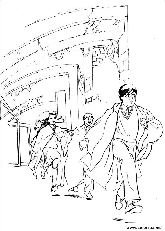 Coloriage de Harry Potter à imprimer !