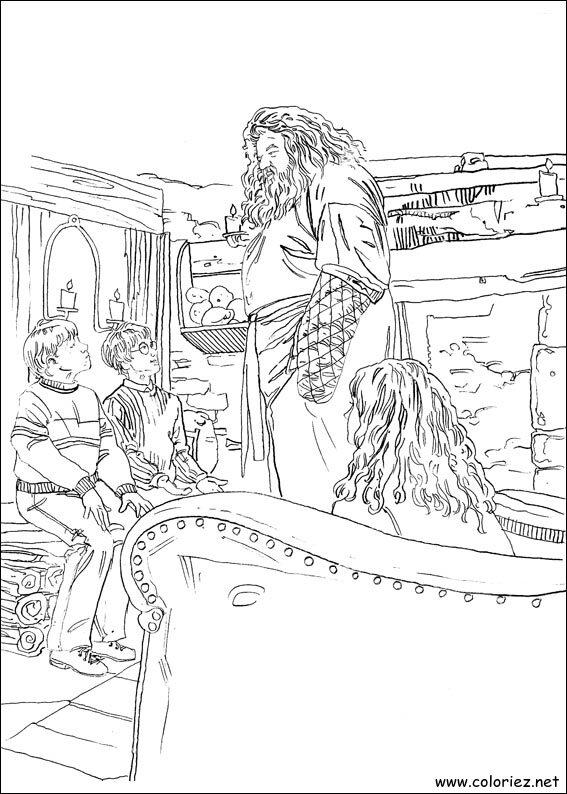 Coloriage de Harry Potter à imprimer !