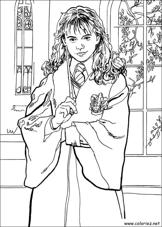 Coloriage de Harry Potter à imprimer !
