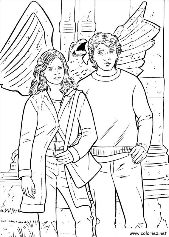 Coloriage de Harry Potter à imprimer !