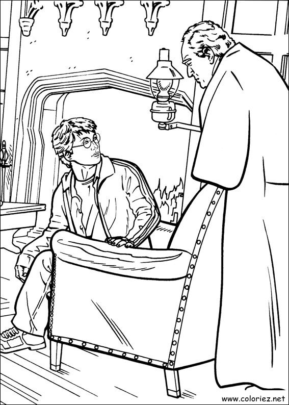 Coloriage de Harry Potter à imprimer !