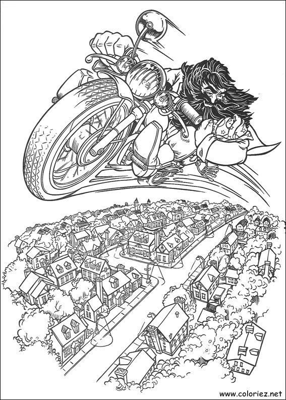 Coloriage de Harry Potter à imprimer !