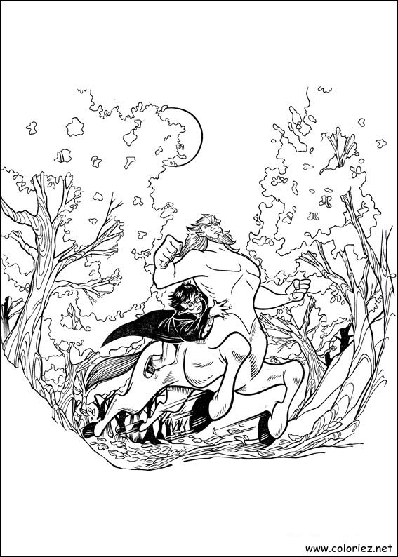 Coloriage de Harry Potter à imprimer !