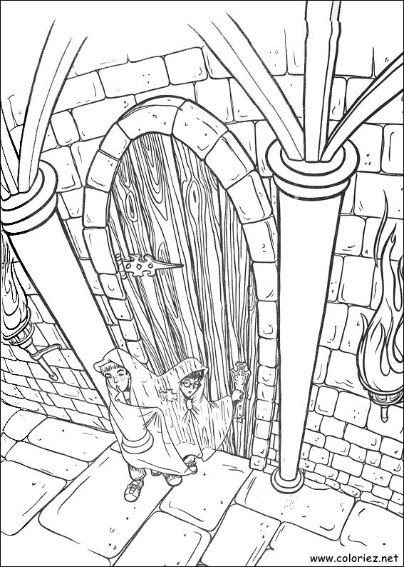 Coloriage de Harry Potter à imprimer !
