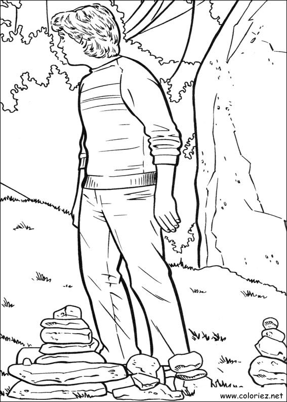 Coloriage de Harry Potter à imprimer !