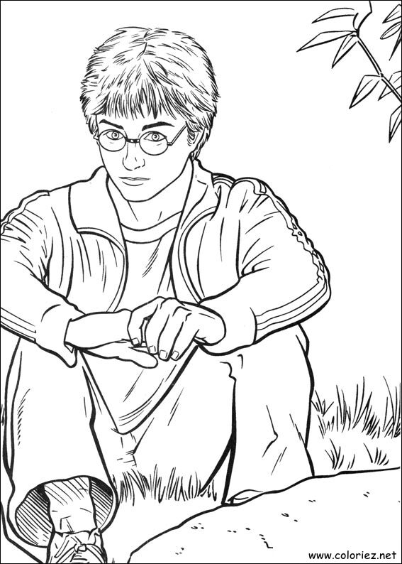 Coloriage de Harry Potter à imprimer !