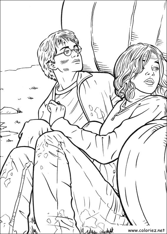 Coloriage de Harry Potter à imprimer !