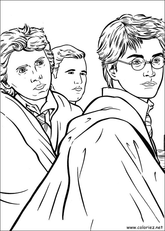 Coloriage de Harry Potter à imprimer !