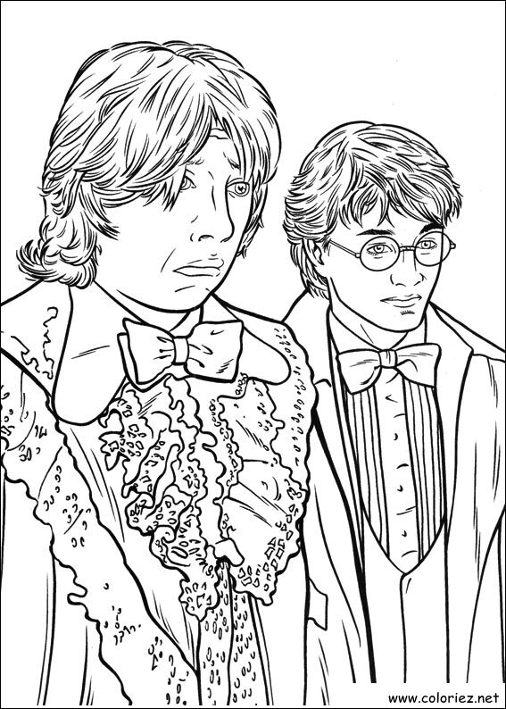 Coloriage de Harry Potter à imprimer !