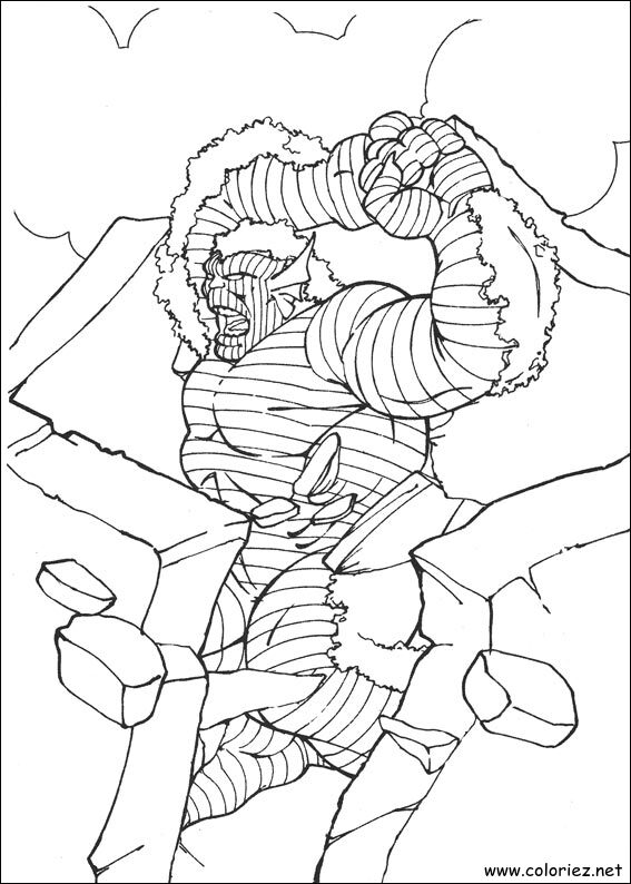 Coloriage de Hulk à imprimer