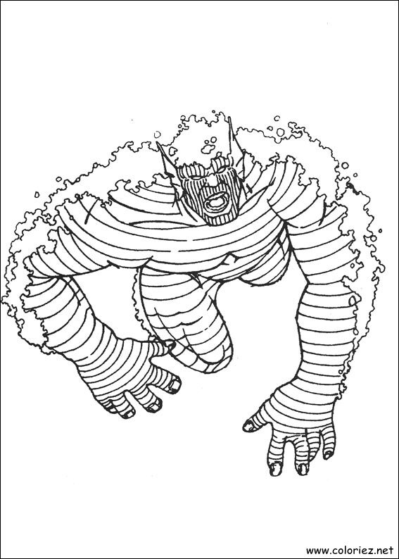 Coloriage de Hulk à imprimer