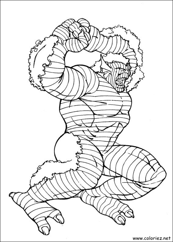 Coloriage de Hulk à imprimer