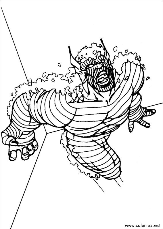 Coloriage de Hulk à imprimer
