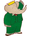 Dessin de Babar à colorier