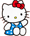 Dessin de Hello Kitty à colorier