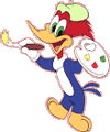 Coloriage de Woody Woodpecker