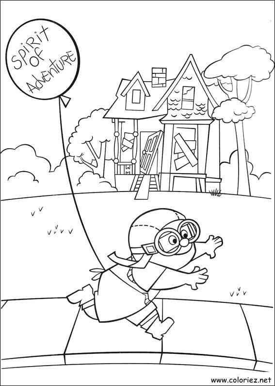 Coloriage de Là-haut à imprimer