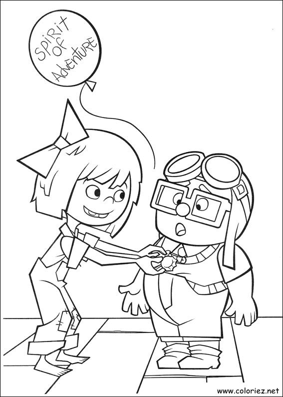 Coloriage de Là-haut à imprimer