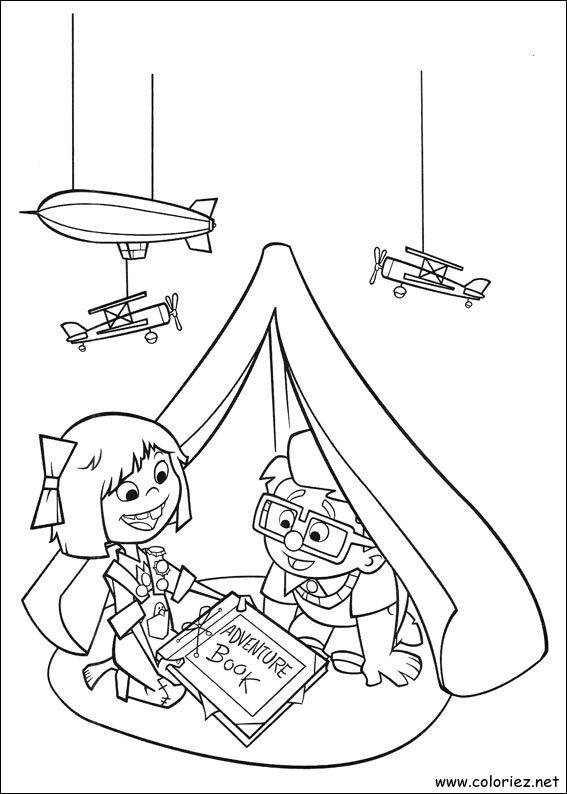 Coloriage de Là-haut à imprimer