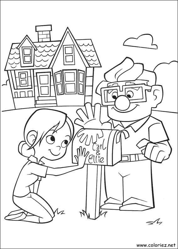 Coloriage de Là-haut à imprimer