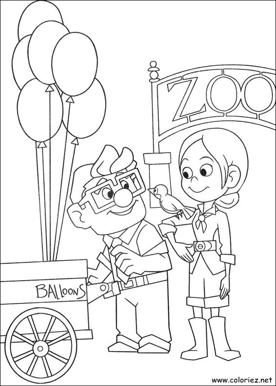 Coloriage de Là-haut à imprimer