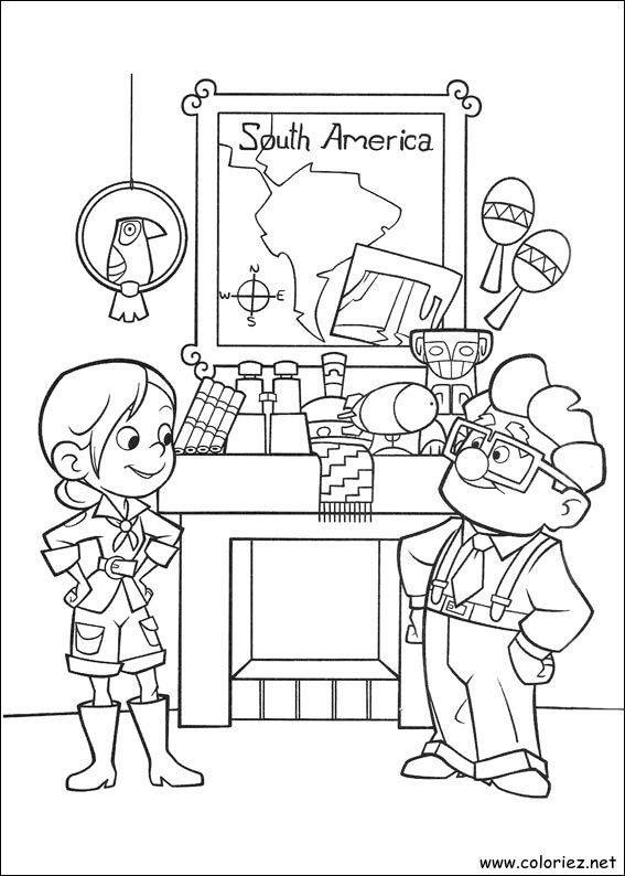 Coloriage de Là-haut à imprimer