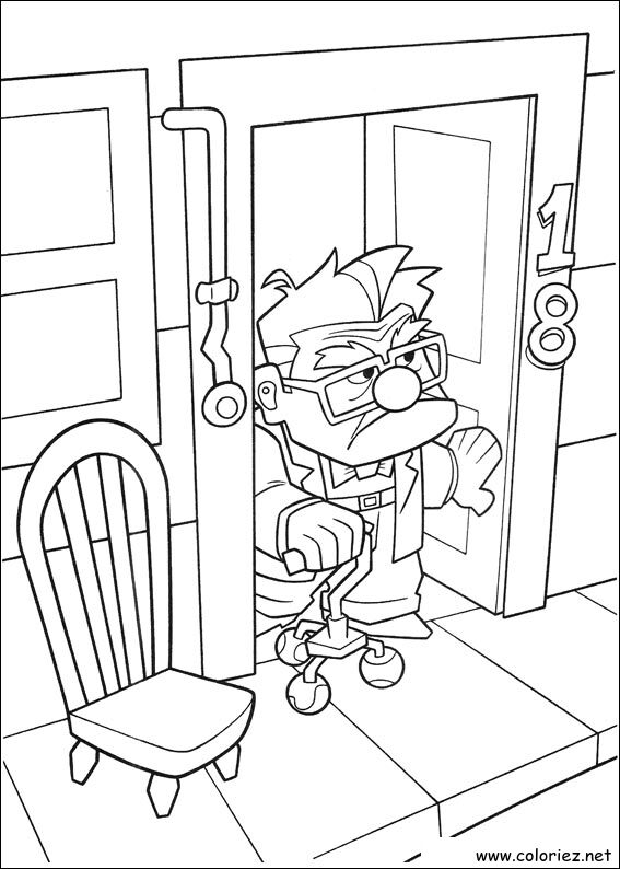 Coloriage de Là-haut à imprimer