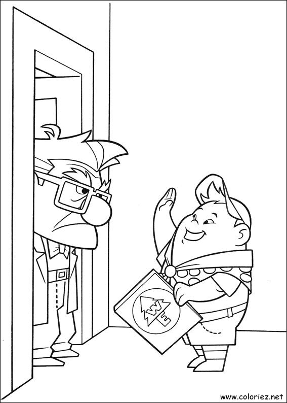 Coloriage de Là-haut à imprimer