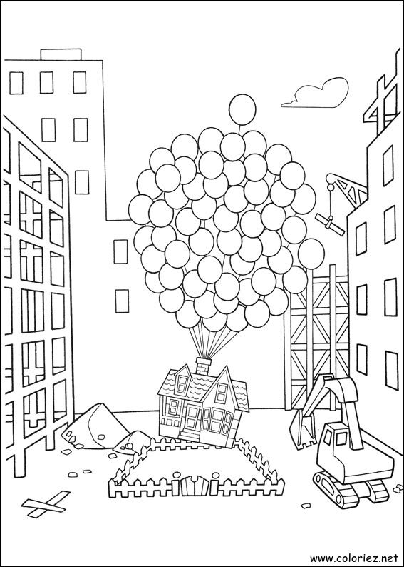 Coloriage de Là-haut à imprimer