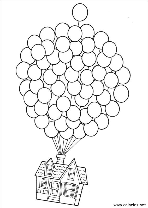 Coloriage de Là-haut à imprimer