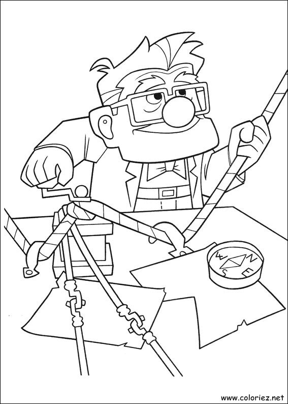 Coloriage de Là-haut à imprimer