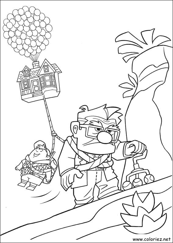 Coloriage de Là-haut à imprimer