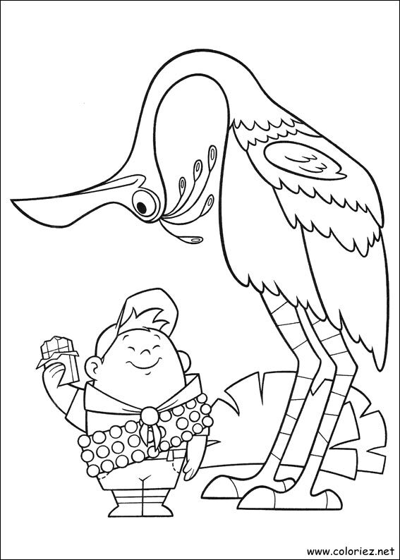 Coloriage de Là-haut à imprimer
