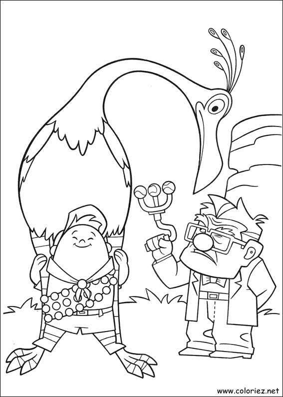 Coloriage de Là-haut à imprimer