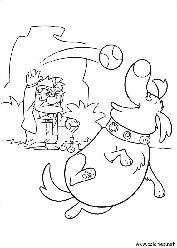 Coloriage de Là-haut à imprimer