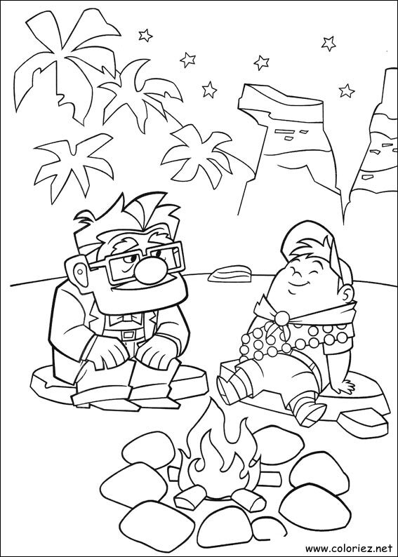 Coloriage de Là-haut à imprimer